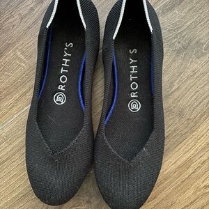 Rothy's - The Flat - Black Solid (Sold Out Online!) - Women’s Size 7.5 GUC
